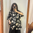 Load image into Gallery viewer, [UATONLINE Series] ★Shirt★ Tops, short sleeves, unisex, men's, openwork, floral pattern, summer clothing, loose fit
