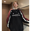 Load image into Gallery viewer, [V37 Series] ★Tops★ 2color sweatshirt Color scheme Unisex Men's Black Red Stylish Easy to match
