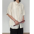 Load image into Gallery viewer, [SENSU Series] ★Chinese-style tops★ Shirt, short-sleeved shirt, unisex, men's, simple, Chinese clothing, summer clothing
