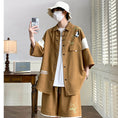 Load image into Gallery viewer, [WUSHE Series] ★Chinese style set up★ 3 colors Shirt + shorts Unisex Men's Large size Cool
