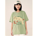 Gallery viewerに画像を読み込む, 【Funkyapeシリーズ】★Tシャツ★ 9color トップス 半袖 レディース コットン 猫 ねこ ネコ 猫柄 黒 白 青 緑 赤
