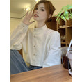 Load image into Gallery viewer, [YIHAO Series]★Shirt★ Tops Long Sleeve Shirt Women's Simple Stand Neck Retro Easy to Match
