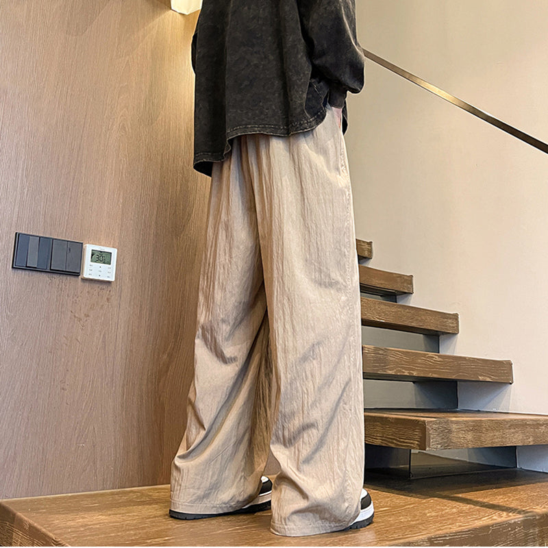 [LPZ Series] ★Chinese-style pants★ 5 colors Gaucho pants Bottoms Unisex Men's Large sizes Plain Simple