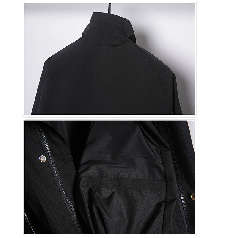 [WL Series]★Jacket★ Outerwear Unisex Men's Casual Unique Black Harajuku Style