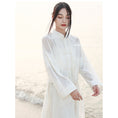 Load image into Gallery viewer, [Daiseiryuu 4 Series] ★Chinese-style tops★ Outerwear, shirts, long-sleeved shirts, sun protection, Chinese clothing, gray
