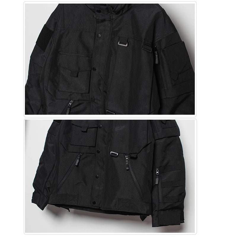 [WL Series] ★Jacket★ Outerwear Unisex Men's Design Casual Black Black