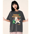 Gallery viewerに画像を読み込む, 【Funkyapeシリーズ】★Tシャツ★ 6color トップス 半袖 レディース コットン 猫 ねこ ネコ 猫柄 黒 青 緑 赤
