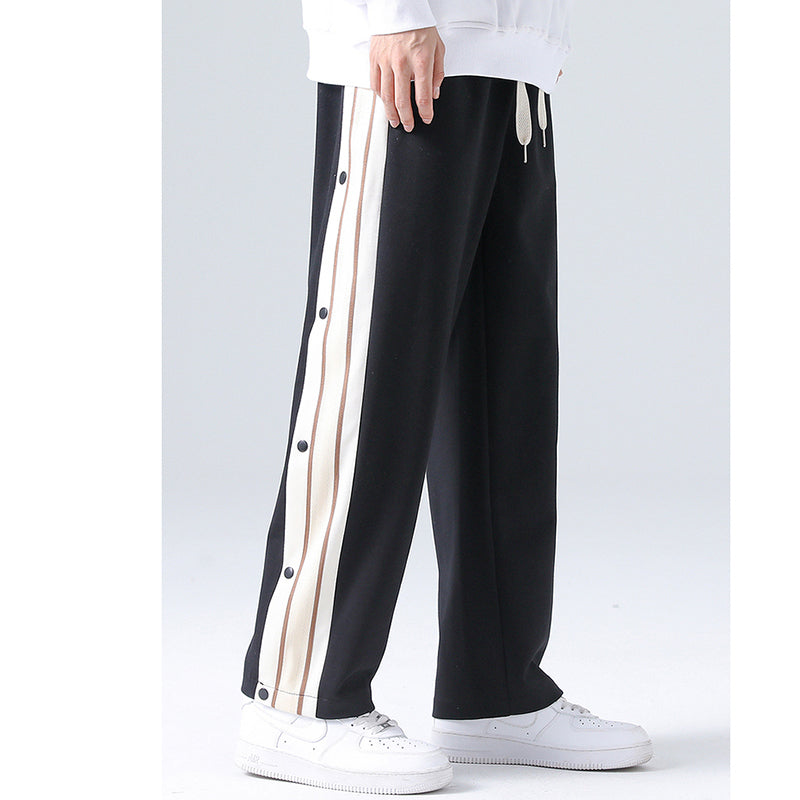 [Satoru Series]★Casual Pants★ 4color Pants Bottoms Unisex Men's Large Size Vertical Stripes Striped Pattern