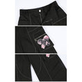 Load image into Gallery viewer, [Kokaisha---Butterfly Gin Series] Chinese-style trousers, bottoms, gaucho pants, original, slimming, switching, floral pattern
