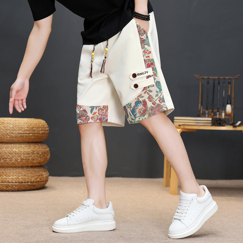 [PUBU Series] ★Shorts★ 4 colors Bottoms Shorts Unisex Men's Contrast Black Beige Green Brown