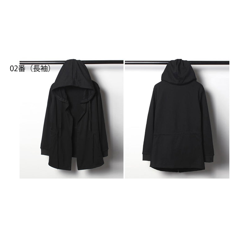 [WL Series] ★Outer★ Short sleeve type or long sleeve type Cloak with hood Unisex Men's Large size