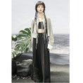 Load image into Gallery viewer, [Big Blue Dragon Series]★China style trousers★Bottoms Gaucho pants Loose Casual Black Black
