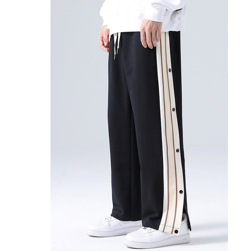 [Satoru Series]★Casual Pants★ 4color Pants Bottoms Unisex Men's Large Size Vertical Stripes Striped Pattern