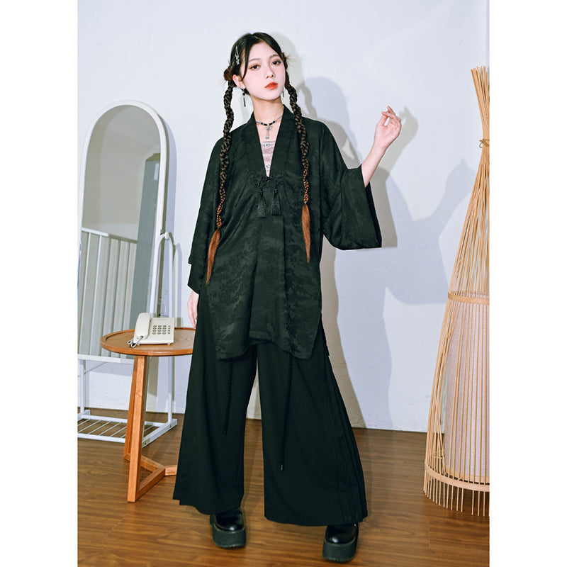 [Kokaisha---Butterfly Gin Series] ★Chinese-style top★ Happi coat, outerwear, unique, embroidered, butterfly, retro, easy to match