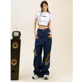 Load image into Gallery viewer, [WIZARD Series] ★Denim pants★ 2 colors Pants Bottoms Jeans Unisex Ladies Men Flame Stylish
