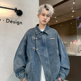 Load image into Gallery viewer, [V37 Series]★Jacket★ 2color outerwear unisex men's denim jacket jeans cool
