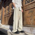 Load image into Gallery viewer, [KADISHOU Series] ★Chinese-style pants★ 2 colors Embroidered casual pants Trousers Bottoms Unisex Men's Cool Thin Summer clothes
