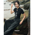 Load image into Gallery viewer, [Daiseiryusu Series] ★Chinese style tops★ T-shirt, tie-dye, slimming, fake layered, Chinese style
