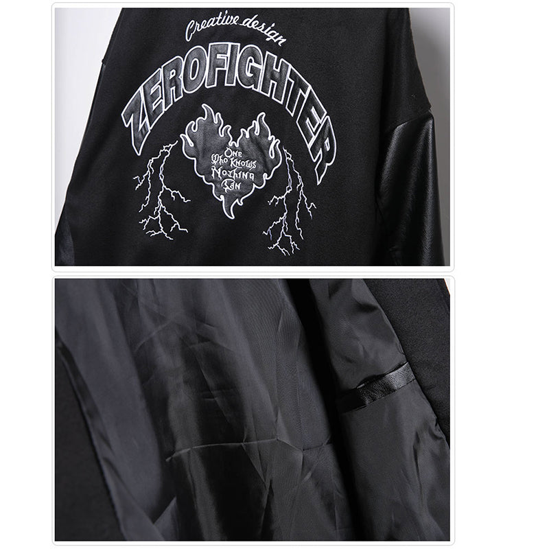 [WL Series]★Star Jacket★ Outer Jacket Unisex Men's Switching Stylish Alphabet