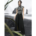 Load image into Gallery viewer, [Big Blue Dragon Series]★China style trousers★Bottoms Gaucho pants Loose Casual Black Black
