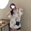 Load image into Gallery viewer, Very popular item [BEAT BOY series]★China style shirt★ Letter pattern Kanji short sleeve shirt Floral pattern shirt Print tops Unisex Men's ML XL 2XL
