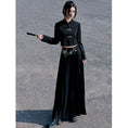 Load image into Gallery viewer, [Yunman slanted hairpin series] ★Chinese style outerwear★ Short length Chinese clothes, easy to match, slimming, black, black
