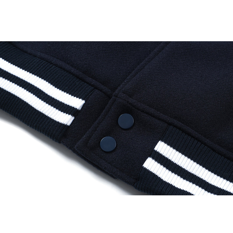 [Satoru Series]★Jacket★ Stadium jacket outerwear, unisex, men's, navy, stylish, easy to match