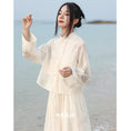 Load image into Gallery viewer, [Daiseiryuu 4 Series] ★Chinese-style tops★ Outerwear, shirts, long-sleeved shirts, sun protection, Chinese clothing, gray
