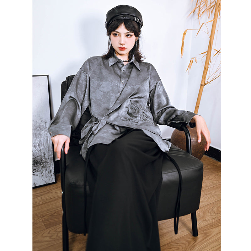 [Kokaisha---Butterfly Gin Series] ★Chinese-style top★ Happi coat, outerwear, unique, embroidered, butterfly, retro, easy to match