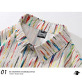 Load image into Gallery viewer, [JINKESEN Series]★Shirt★ Tops, long sleeve shirt, unisex, men's print, vertical stripes, striped pattern, color
