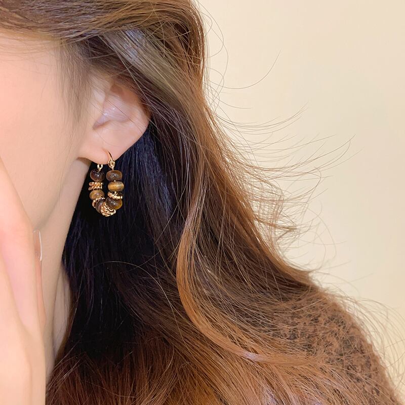 [GULIYA Series] ★Earrings★ 2 types pair accessories ladies retro unique design