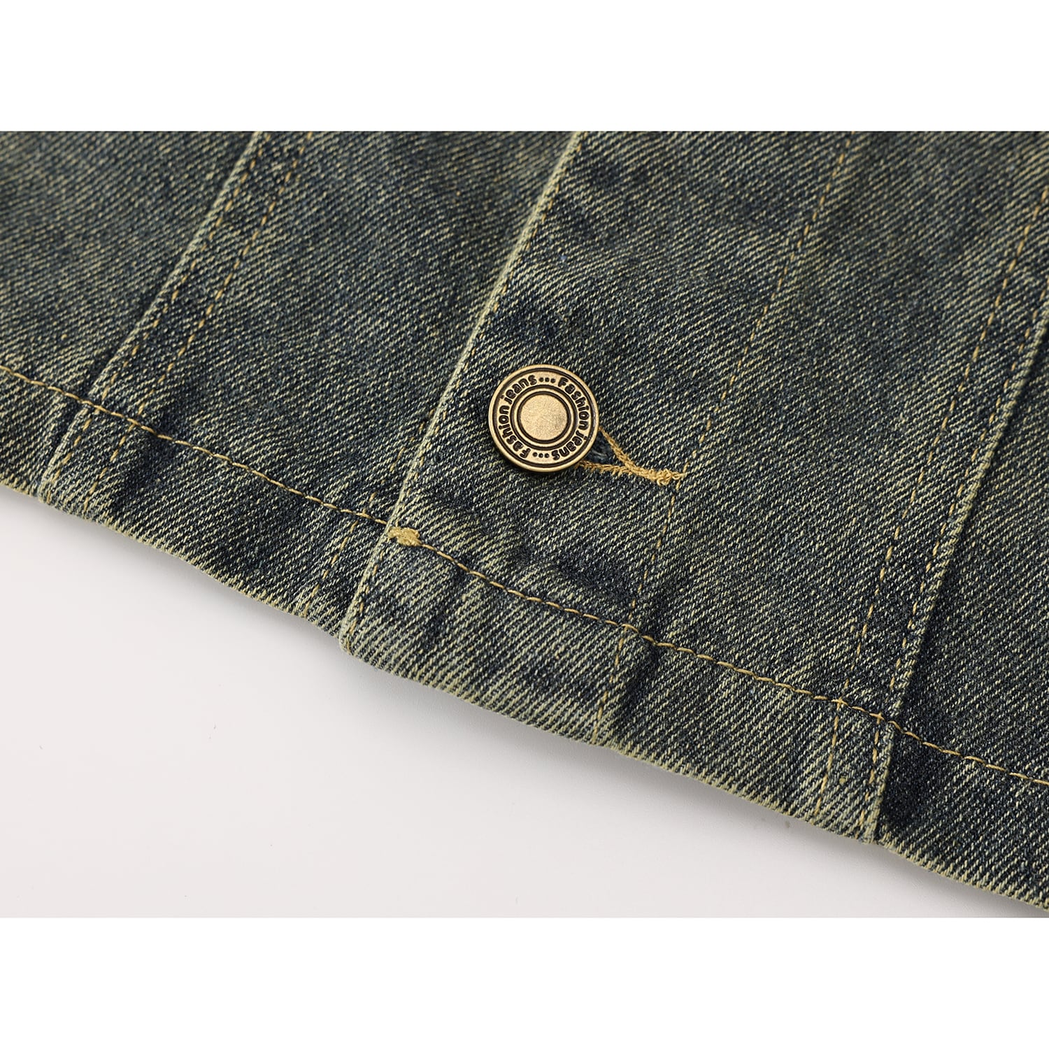 [LHSEN Series] ★Outer★ Denim Jacket Jacket Jeans Mini Length Ladies Color Scheme