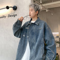 Load image into Gallery viewer, [V37 Series]★Jacket★ 2color outerwear unisex men's denim jacket jeans cool
