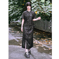 Load image into Gallery viewer, [Big Blue Dragon Series]★China style trousers★Bottoms Gaucho pants Loose Casual Black Black
