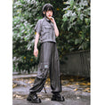 Load image into Gallery viewer, [Daiseiryuu 4 Series] ★Chinese-style tops★ Outerwear, shirts, long-sleeved shirts, sun protection, Chinese clothing, gray
