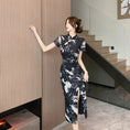 Load image into Gallery viewer, [Hanamori Series]★Chinese style dress★ Improved Chinese dress, fake layered, cute Chinese clothing
