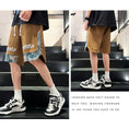 Load image into Gallery viewer, [XIHA Series] ★Shorts★ 3 colors Bottoms Shorts Unisex Men's Switching Black Beige Green
