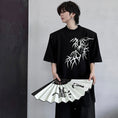 Gallery viewerに画像を読み込む, 【ZHUIYIシリーズ】★チャイナ風トップス★ 2color Tシャツ 半袖 竹 竹柄 メンズ カジュアル 合わせやすい
