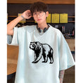 Load image into Gallery viewer, [PPG Series]★T-shirt★ 5color Tops Short Sleeve Unisex Men's Large Size Suede Cartoon Bear
