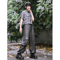 Load image into Gallery viewer, [Kokaisha---Butterfly Gin Series] Chinese-style trousers, bottoms, gaucho pants, original, slimming, switching, floral pattern
