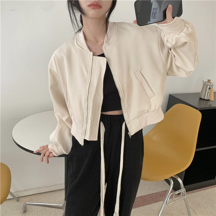 [KEKELI Series]★Outerwear★ 2color Jacket Stadium Jumper Women's Simple Casual Easy to Match