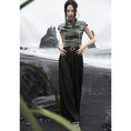 Load image into Gallery viewer, [Big Blue Dragon Series]★China style trousers★Bottoms Gaucho pants Loose Casual Black Black
