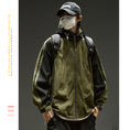 Load image into Gallery viewer, [ZHUOKAI Series] ★Jacket★ 2color outerwear, unisex, men's color scheme, hat included, vertical stripes, striped pattern
