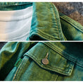 Load image into Gallery viewer, [HPCP Series]★Jacket★ Outerwear Unisex Men's Switchable Denim Jacket Stylish Green Green
