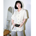 Load image into Gallery viewer, [Gokukaisha---Yunchi Series] ★Chinese-style tops★ Short-sleeved shirt, original, easy to match, Chinese clothing, with a stylish design
