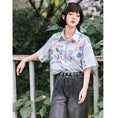 Load image into Gallery viewer, [Daiseiryuu 4 Series] ★Chinese-style tops★ Outerwear, shirts, long-sleeved shirts, sun protection, Chinese clothing, gray
