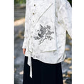 Load image into Gallery viewer, [Kokaisha---Butterfly Gin Series] ★Chinese-style top★ Happi coat, outerwear, unique, embroidered, butterfly, retro, easy to match
