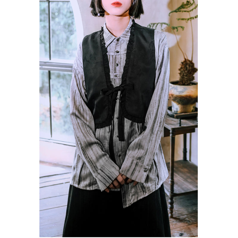 [Kokaisha---Butterfly Gin Series] ★Chinese-style top★ Happi coat, outerwear, unique, embroidered, butterfly, retro, easy to match