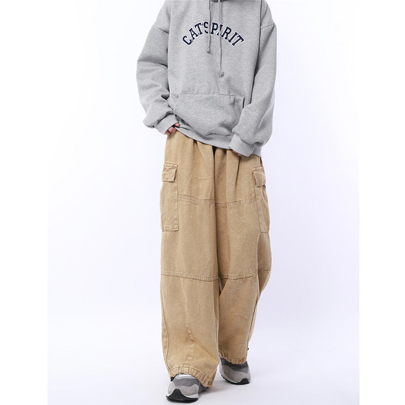 [BIGEMAN Series] ★Denim pants★ 2 colors Bottoms Unisex Men's Casual Simple Easy to match