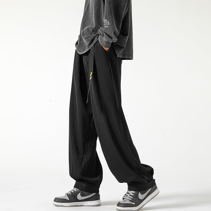 [KADISHOU Series] ★Casual pants★ 2 colors Pants Bottoms Unisex Men's Large size Simple Black Brown